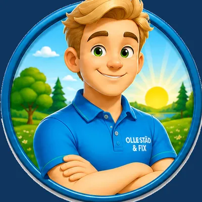 Olle, maskot för OLLE STÄD & FIX