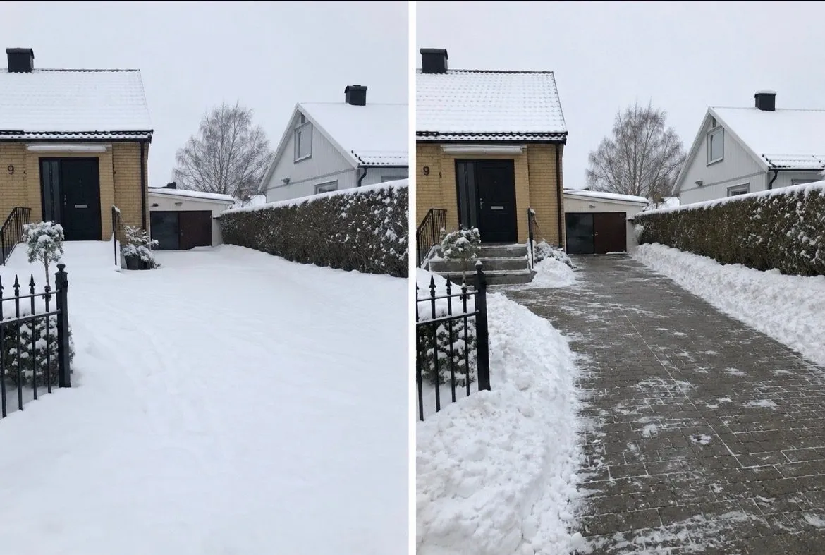 Före och efter – Trädgård & vinter