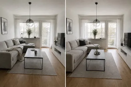 Före och efter från ett tidigare uppdrag