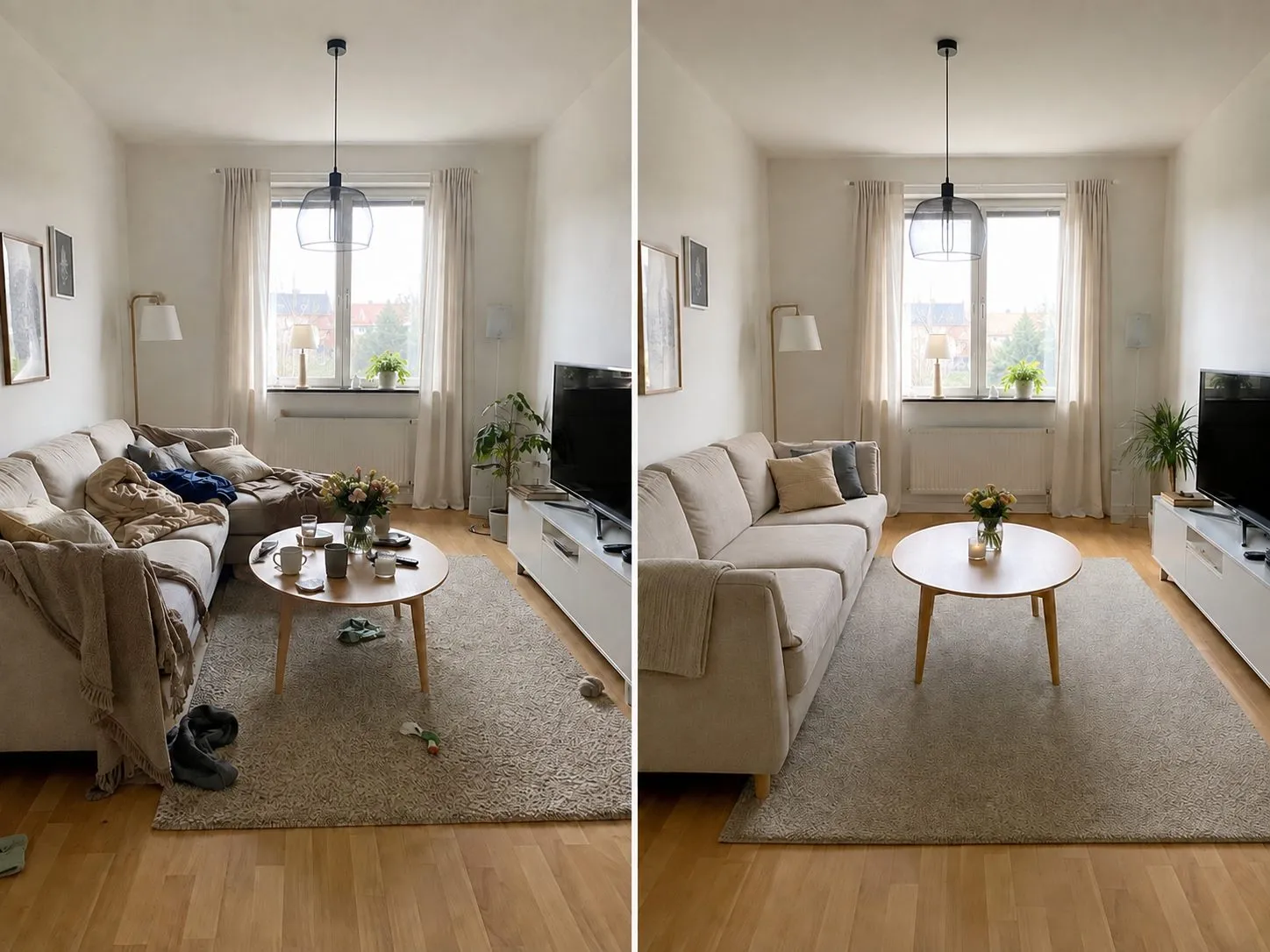 Före och efter – Hemstädning