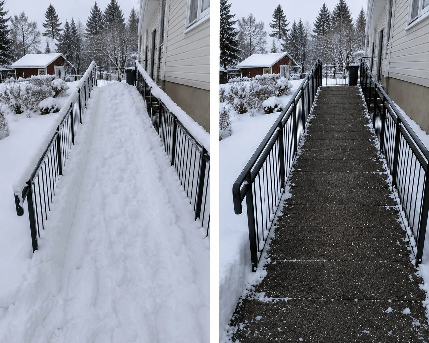 Före och efter – Trädgård & vinter